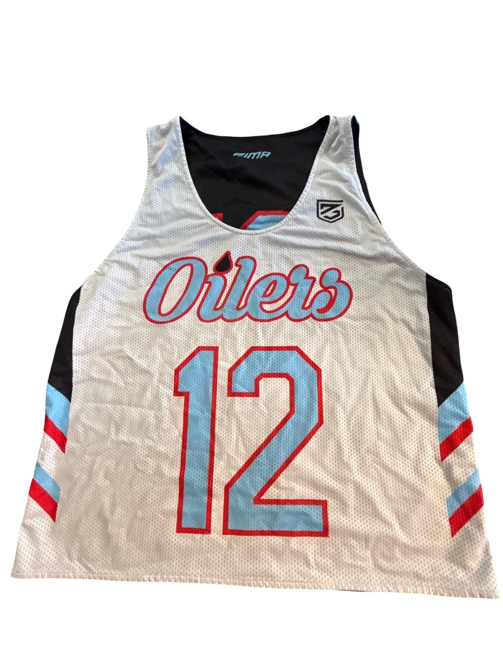 VTG Zima Houston Oilers Reversible Mesh Jersey #12 Blue/Brown Luv Ya Blue RARE